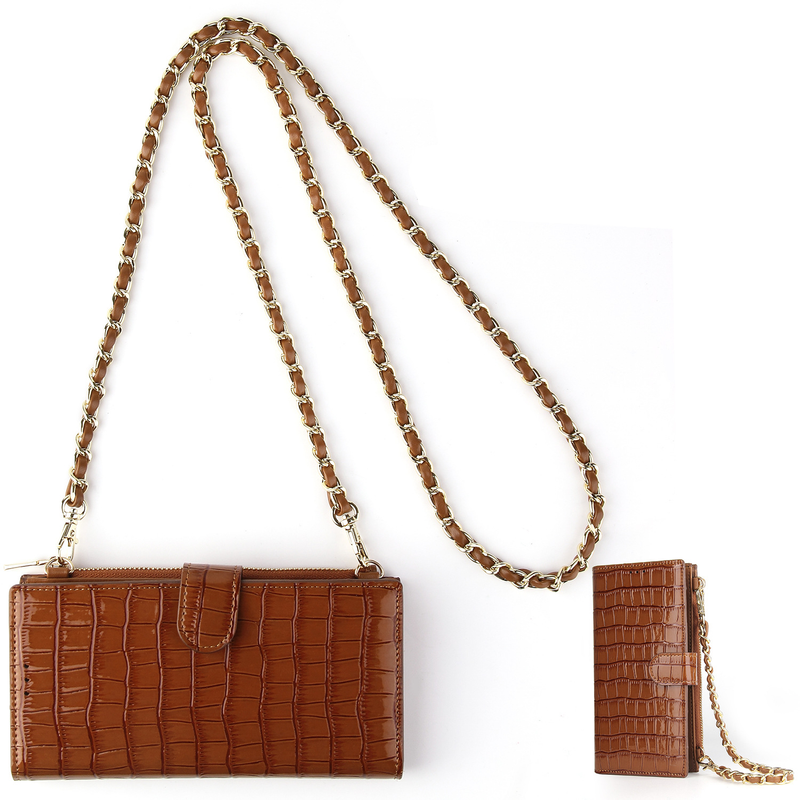Xiaoxiangfeng chain bag, fashionable coin purse, cross-body trendy Korean version, simple solid color long mini shoulder mobile phone bag_voghion.com