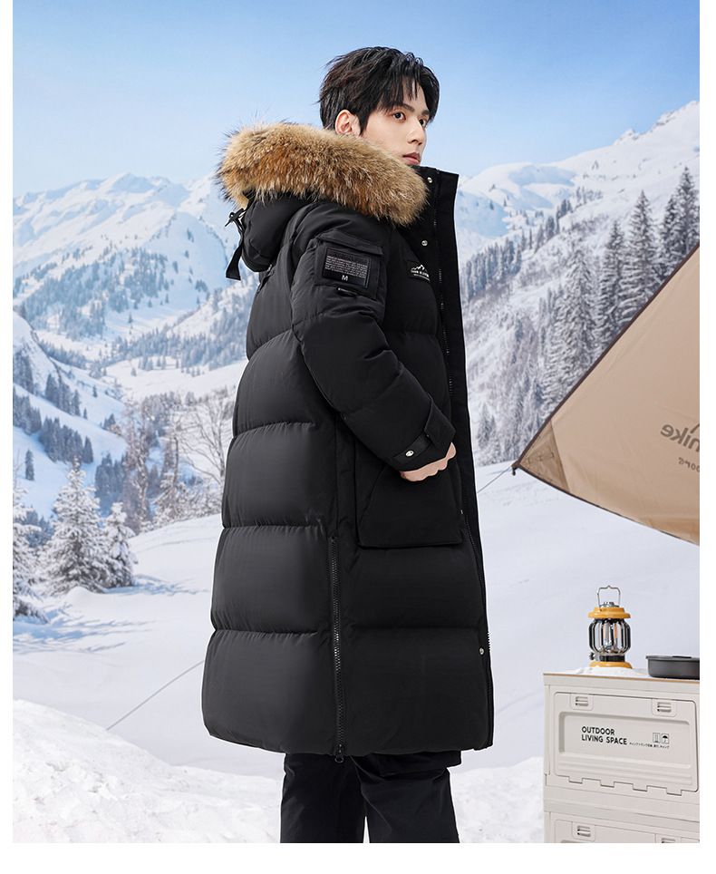 Arctic-Expedition Parka – 700 cuin Gänsedaunen mit verschließbaren Kammern, abnehmbarem Schneefang und sturmfester Kapuze (Unisex S-4XL, knielange Survival-Shell)_voghion.com