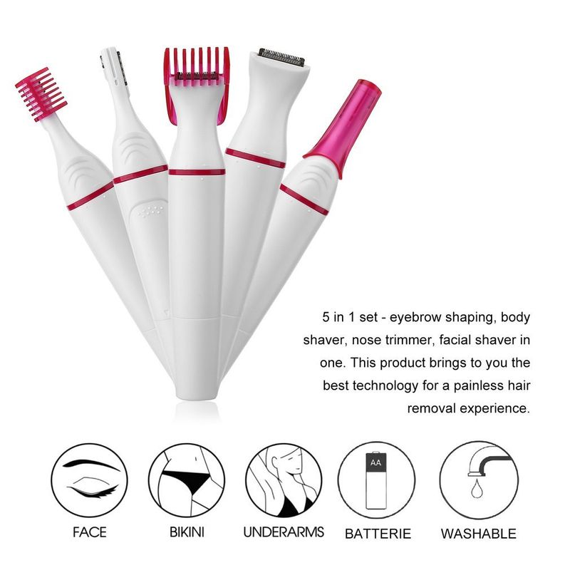 5 en 1 Multifonction Cosmétiques Pour Le Visage Tondeuse À Sourcils Électrique Mini Rasoir Tondeuse Rasoir Pour Sourcils Outils Cosmétiques Pour Femmes_voghion.com