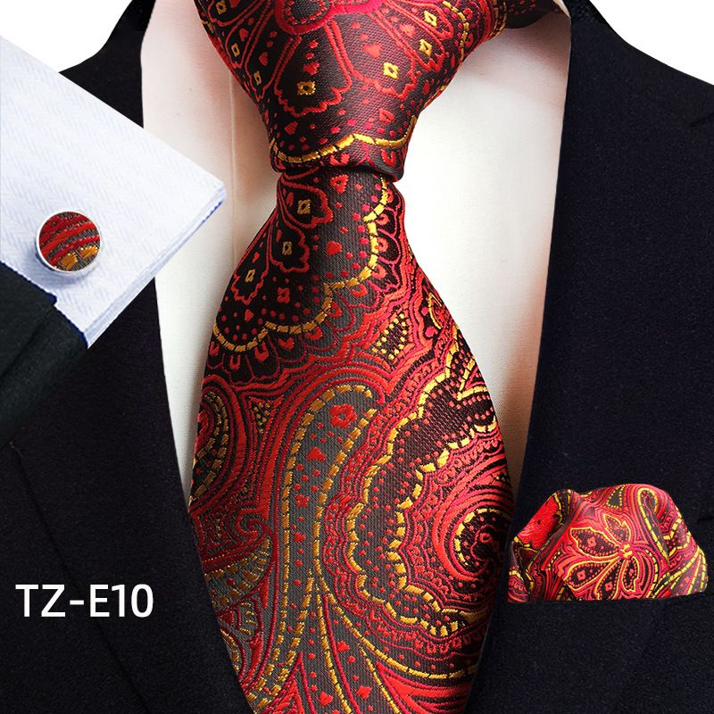 Acessórios de vestuário Paisley cintura flor gravata masculina bolso quadrado punho terno de três peças_voghion.com