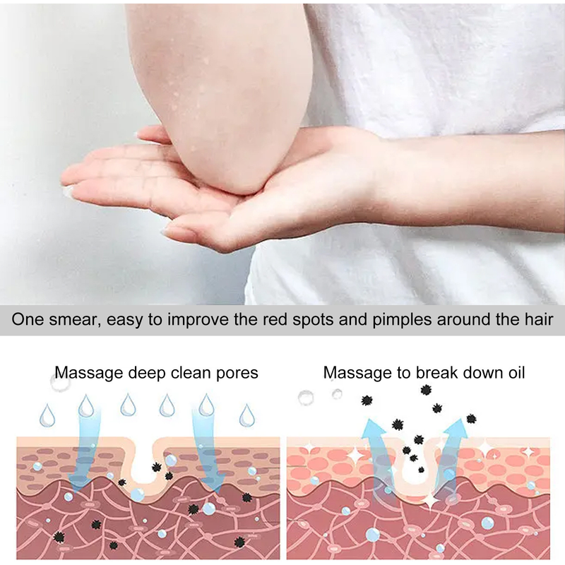 EELHOE Kurkuma-Peeling-Crème botzt d'Kierperwénkelen, hellt Aknemarken op, befeucht, erfrëscht, glätt a mëllt d'Haut op_voghion.com