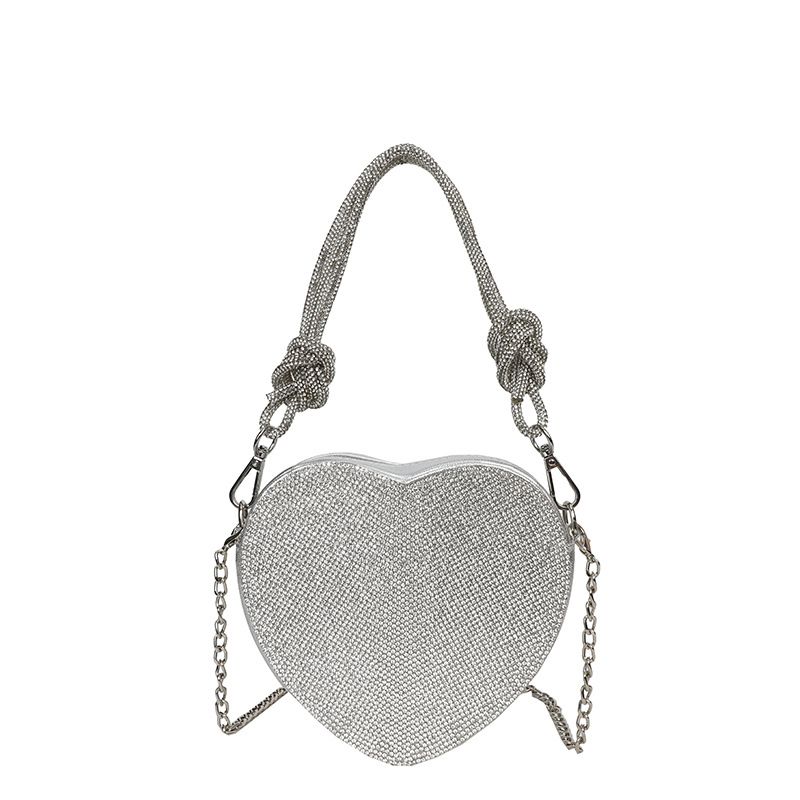 Borsa a tracolla elegante da donna con diamanti, in PU, a forma di cuore, nuova moda 2025_voghion.com