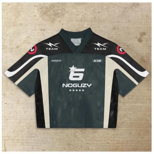 Suitable For All Seasons 2025 New Quality Jersey Sports V-neck Short Sleeve Digital Print Pullover Men's T-shirt_voghion.com