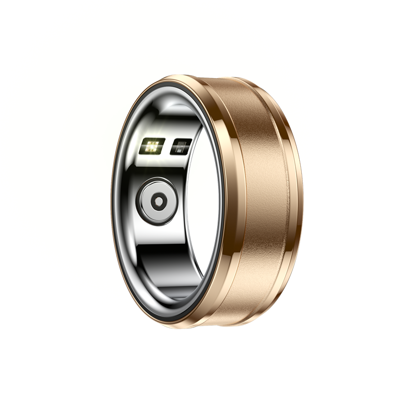Anello intelligente da uomo con rilevamento della frequenza cardiaca, monitoraggio dell'ossigeno nel sangue, temperatura e sonno, telecomando_voghion.com