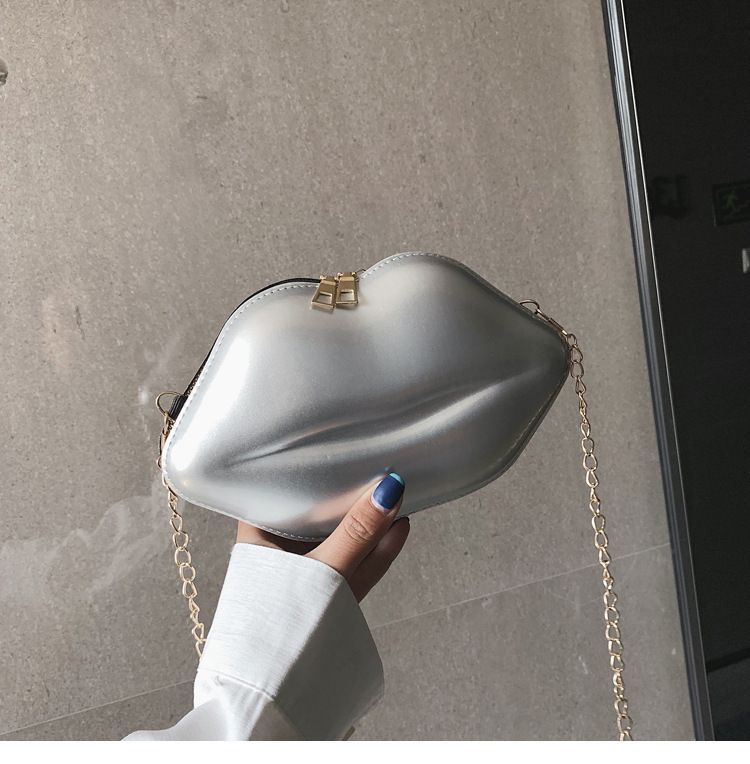 2021 Sommer neue Lippen Mini Make-up kleine Tasche Mode Candy Schulter Umhängetasche Kette Tasche Damentasche_voghion.com