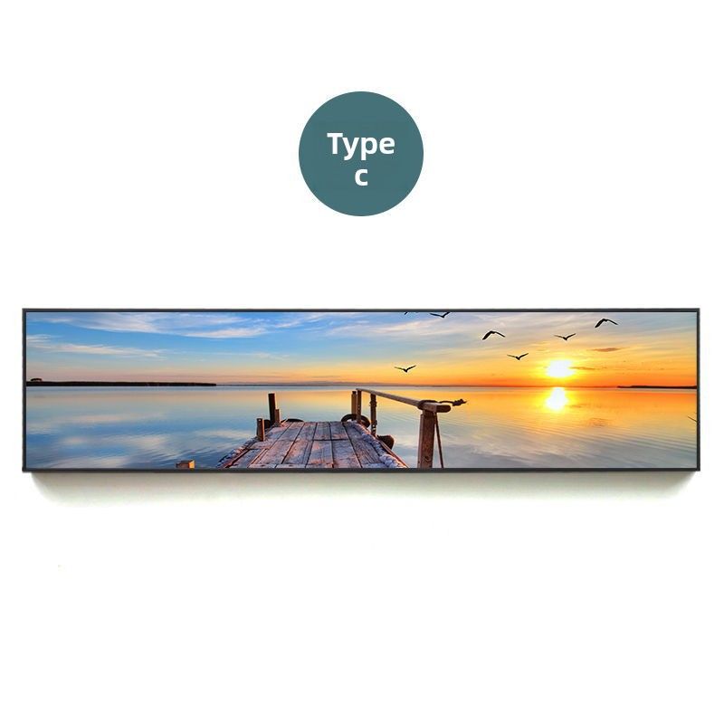 Hotel Naturalny krajobraz Nadmorski Nostalgiczny molo Nocny Nordycki Dekoracyjny Sypialnia Salon Wiszący obraz_voghion.com