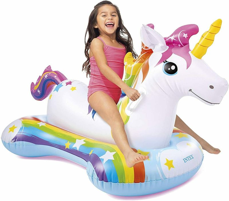 INTEX Ride-On Inflatable Toy Children's Pool Animal Float Water Play_voghion.com