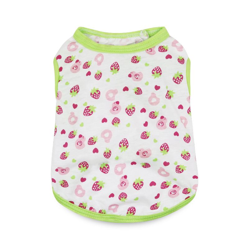 Katoenen dunne teddy Bichon kleine honden puppykleding huisdier hondenvest zomeroutfit_voghion.com