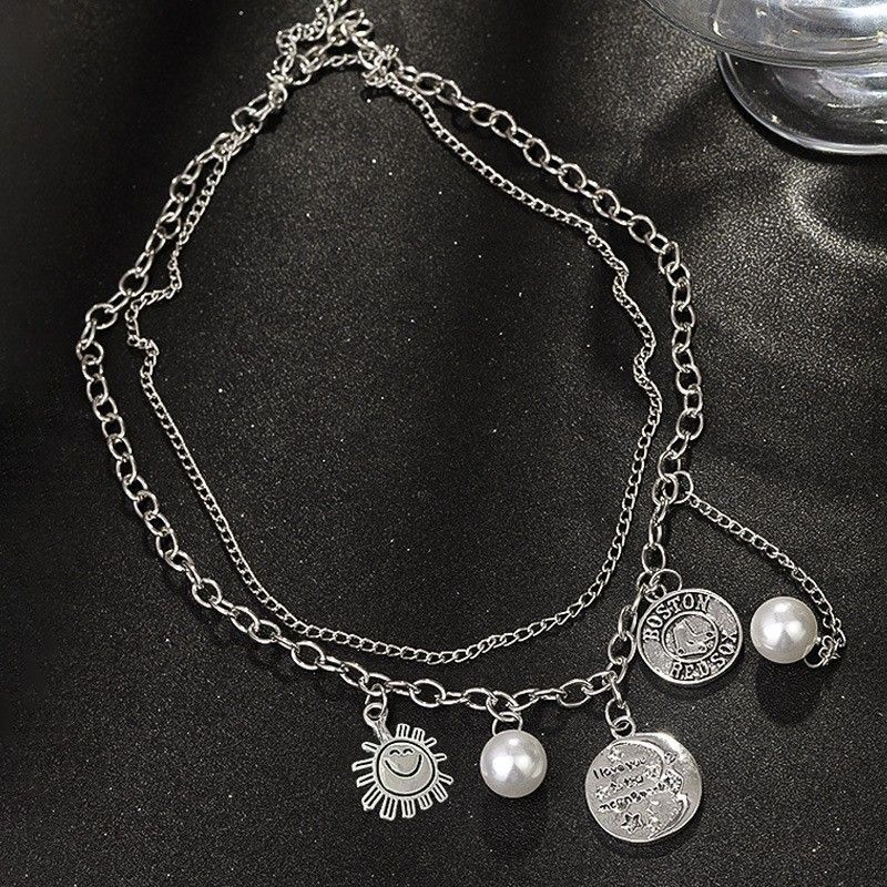 Collier ras du cou de niche hip-hop polyvalent haut de gamme en chaîne cubaine de style neutre minimaliste en zircon croisé_voghion.com