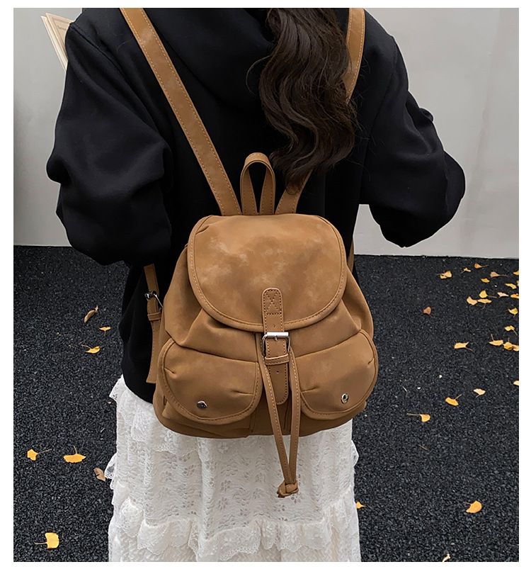 Sac à dos en velours de peau de cerf de haute qualité, nouveau sac à dos de voyage décontracté et tendance pour femme_voghion.com