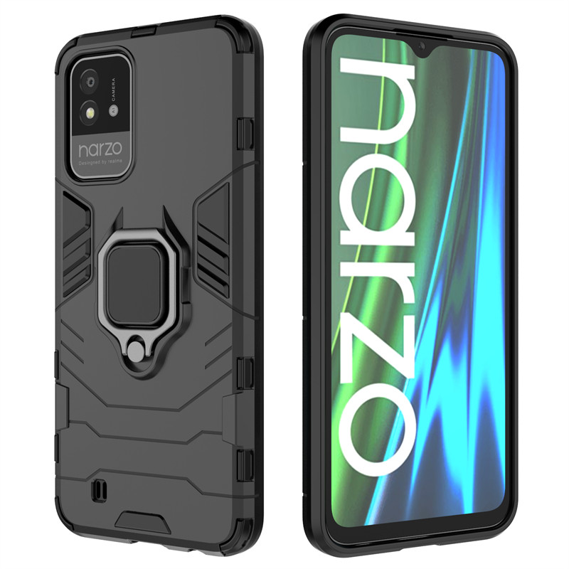 För Realme Narzo 50i Fodral Narzo 50A 50i 30 5G skal Stötsäkert silikonstativ PC-skyddande telefon_voghion.com