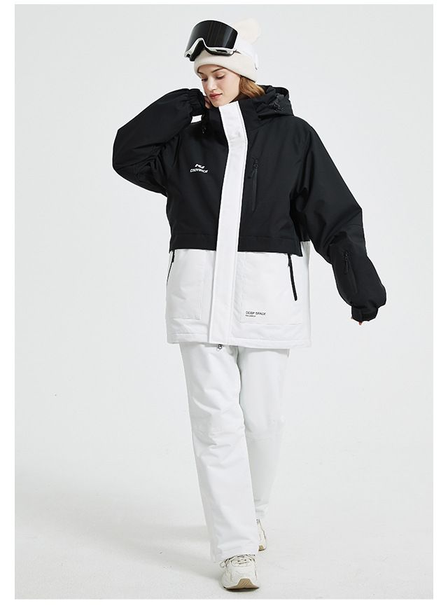 Kuangjian Wasserdichter Skianzug-Set für Damen und Herren – Winddichte Snowboardjacke und -hose | Thermo-Wintersportausrüstung für Singles_voghion.com