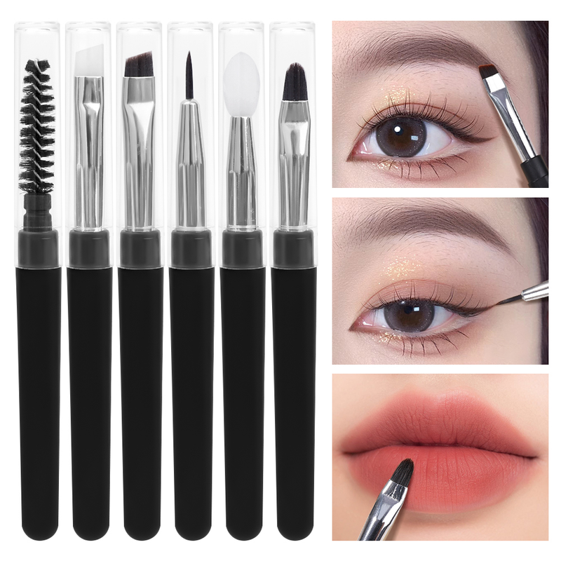 Silikon-Lidschattenpinsel, Make-up-Pinsel, Eyeliner-Pinsel, tragbar, einfarbig, Eyeliner-Pinsel, Kontur-Make-up-Pinsel-Werkzeug_voghion.com