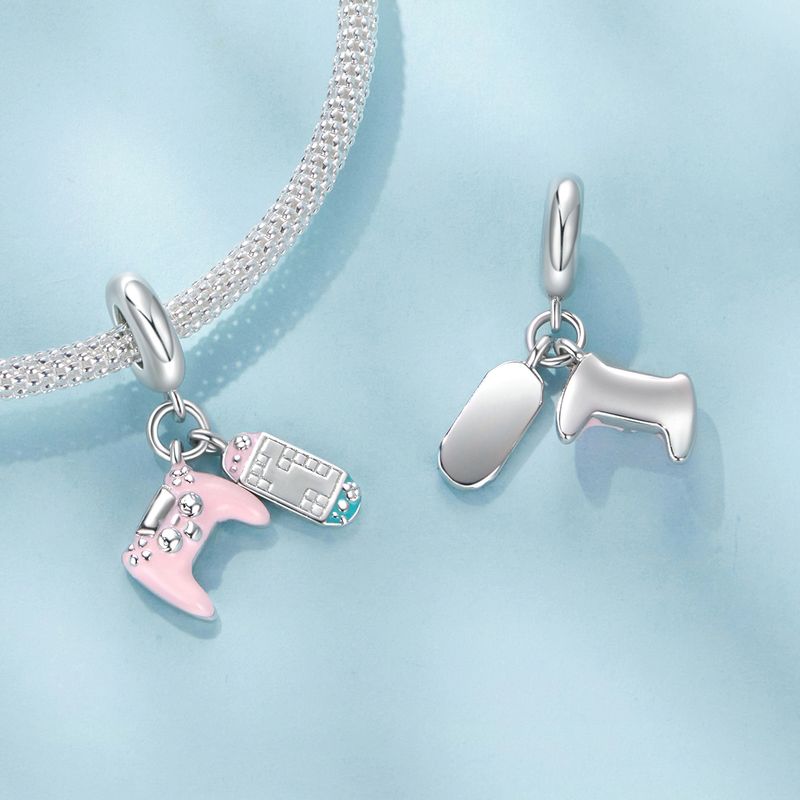 Ciondolo a forma di console di gioco in argento sterling_voghion.com