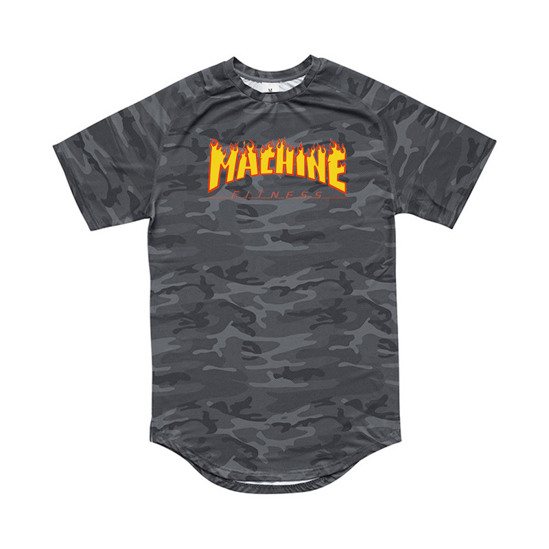 Fitness suit, short sleeved quick drying suit, men's muscular sports, breathable, moisture wicking, and micro elastic_voghion.com