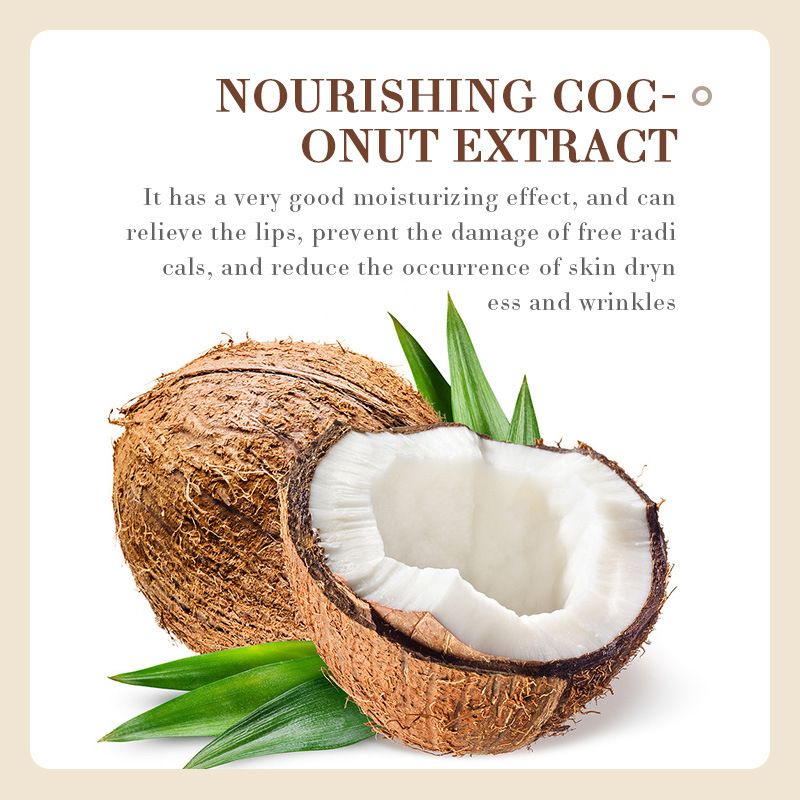 Batom hidratante de coco SADOER para cuidados com a pele, outono e inverno, anti-rachaduras e ressecamento, vermelho, primer_voghion.com