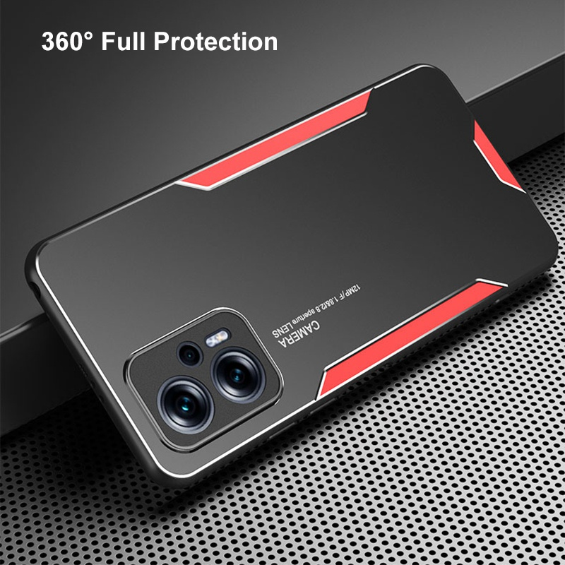 Aluminum Metal Case For Xiaomi Poco F4 X4 GT X4 NFC Silicone Matte Cover Full Protection Phone Case For Poco M4 Pro 5G C_voghion.com
