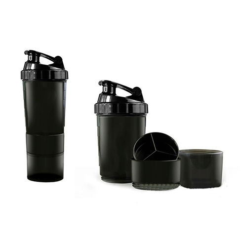 Kaou 3 in 1 Gym Body Building Water Bottle Protein Powder Mixer Shaker con griglia a rete_voghion.com