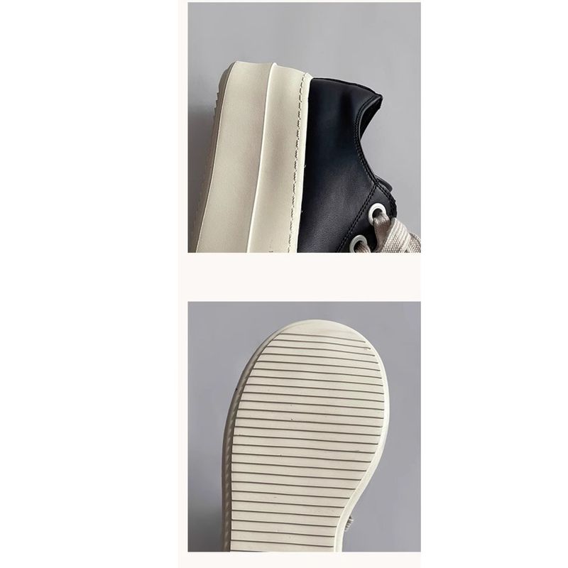 Scarpe da donna con plateau, casual, con fondo spesso, autunno 2025, nuove, con allacciatura a testa tonda antiscivolo e calde_voghion.com