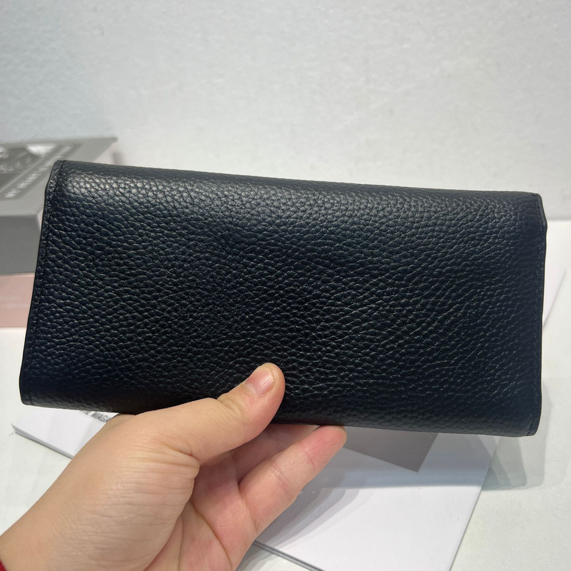 Echtes Vollrindleder Handgeldbörse, Reißverschlusstasche, langes Damenleder_voghion.com