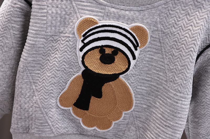 Traje infantil de algodón para bebé, suéter de manga larga con dibujos animados de primavera y otoño, versión coreana, informal, 2023_voghion.com