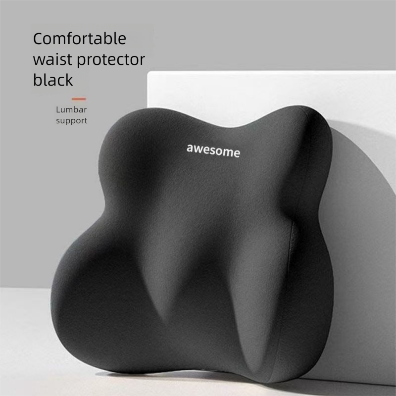 First Item Discount Office Chair Long Sitting Latex Seat Cushion Lumbar Pillow Waist Support Artifact Backrest_voghion.com