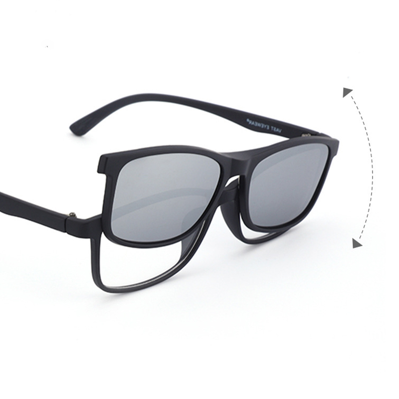 Magnetic Clip-on Sunclasses Polarized Outdoors Sport Driving Eyeglass Frames_voghion.com