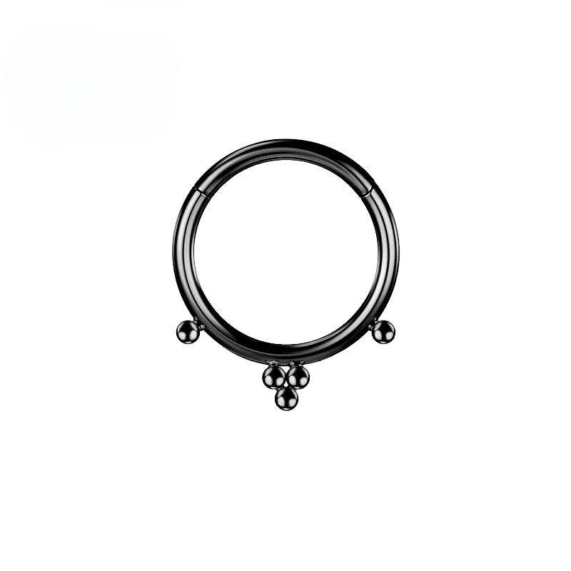 F136 Anneau de nez en titane Piercing septum Cartilage Clicker Tragus 16G Boucles d'oreilles créoles Zircon Bijoux de corps pour Labret Vente en gros_voghion.com