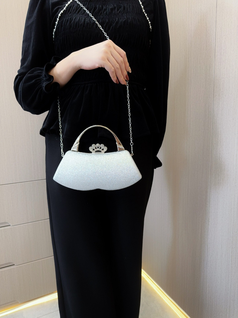 New Super Sparkling Handbag Wedding Bridesmaid Movie Team Celebrity Banquet Evening Bag_voghion.com