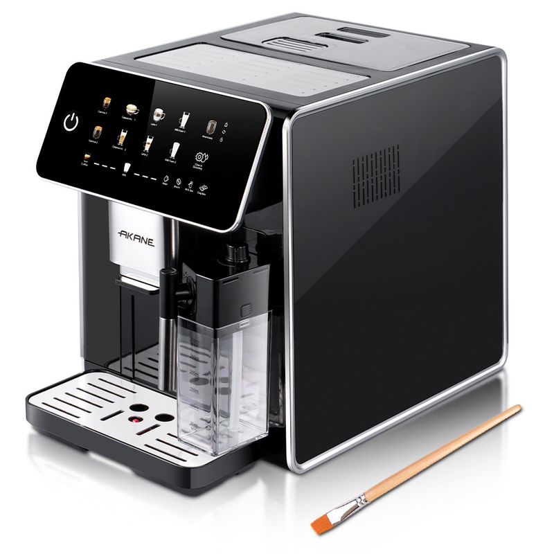 Machine à café expresso automatique avec fonction vapeur - Capacité 10 tasses, corps en acier inoxydable, fonctionnement simplifié_voghion.com