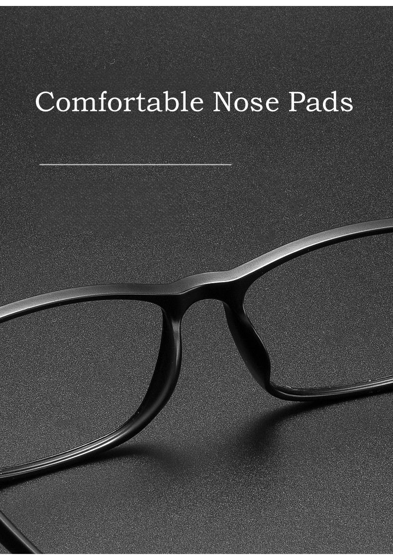 Moda YIMARUILI Occhiali da vista TR90 flessibili ultraleggeri alla moda da donna, comodi, quadrati, grandi, occhiali da vista_voghion.com