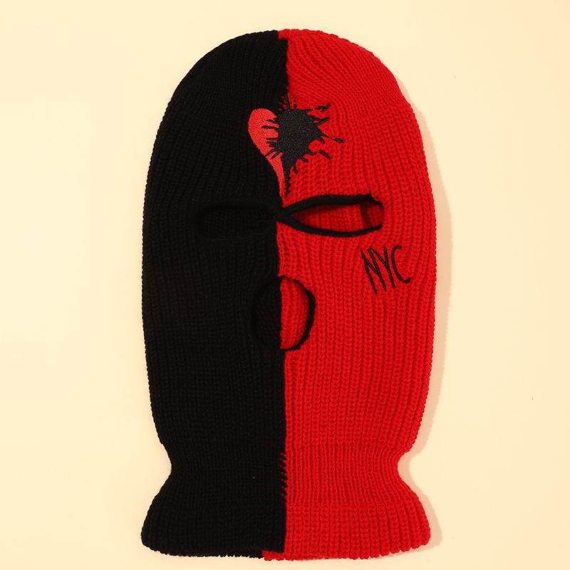 Berretto unisex lavorato a maglia con tre fori, caldo cappello invernale per uomo e donna, berretto elastico in acrilico per sport all'aria aperta, protezione solare_voghion.com