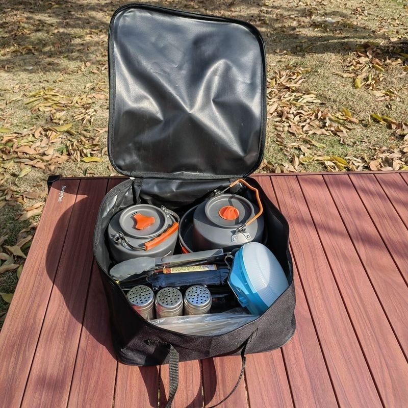 Outdoor Portable Picnic Cooking Utensil Multi-Functional Miscellaneous Tool Handbag Dustproof Storage Bag_voghion.com