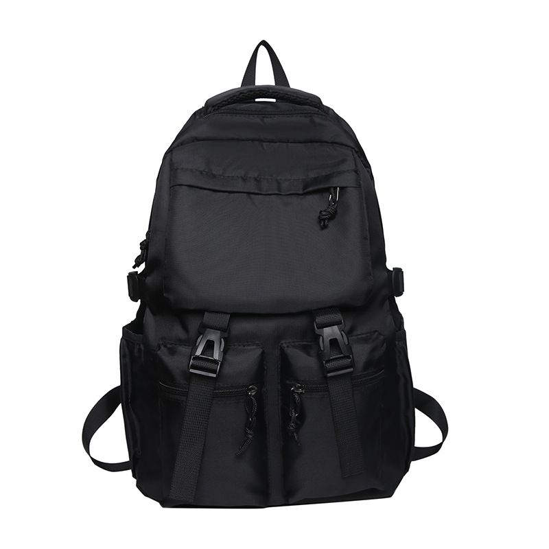 Zaino Tide Cool Pure Black per studenti universitari, da uomo e da donna, di grande capacità, per il tempo libero_voghion.com