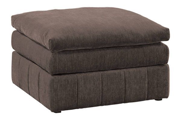 Contemporary 5pc Set Modular L-Sectional Set 1x One Arm Chair / Wedge 2x Armless Chairs 2x Ottomans Mink Morgan Fabric Plush Living Room Furniture_voghion.com