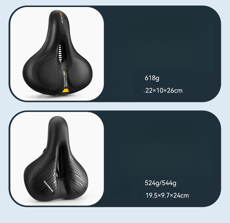 Selle confortable Rock Brothers Cushion pour VTT, absorption des chocs, siège épais, accessoires de cyclisme_voghion.com