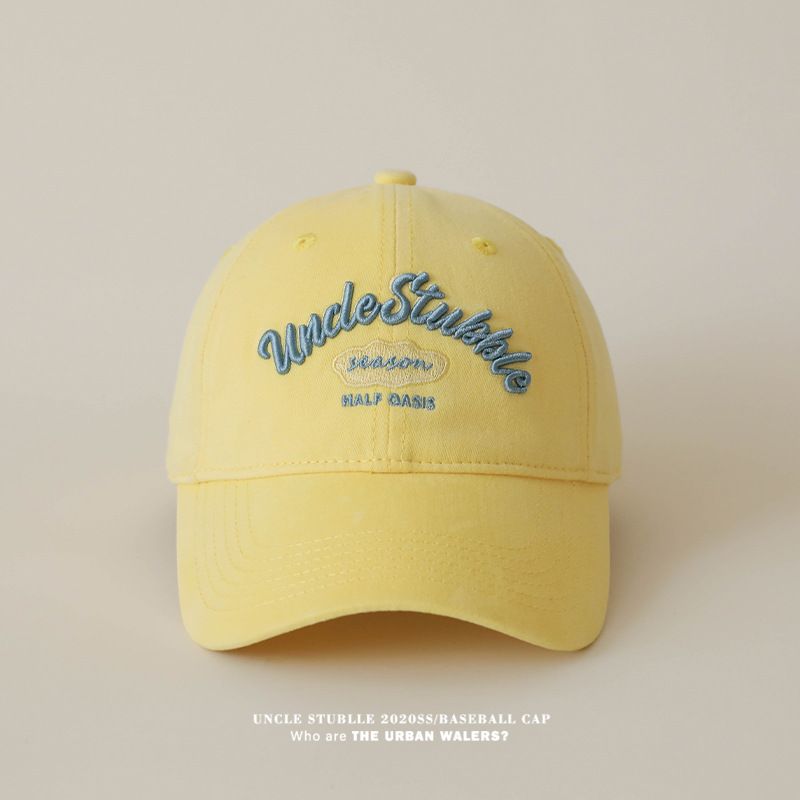 Șapcă de baseball cu design original, stil coreean, cu bor larg, față care arată fața mică, șapcă cu cioc de rață, cuplu, modă, toate potrivirile, pălărie de soare_voghion.com