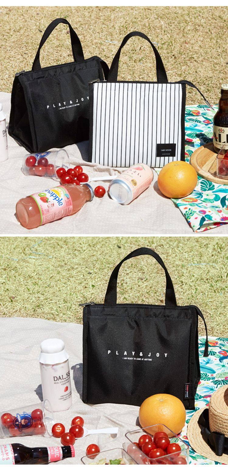 Obědové tašky Nová módní denní obědová taška Pikniková taška Přenosná bento taška Taška na obědový box Sáček na led Velkoobchod_voghion.com