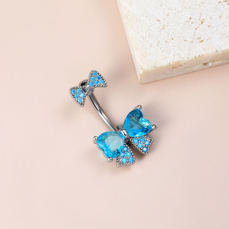Piercing all'ombelico con fibbia a farfalla, super scintillante, con diamanti, stile piccante, stile alla moda._voghion.com