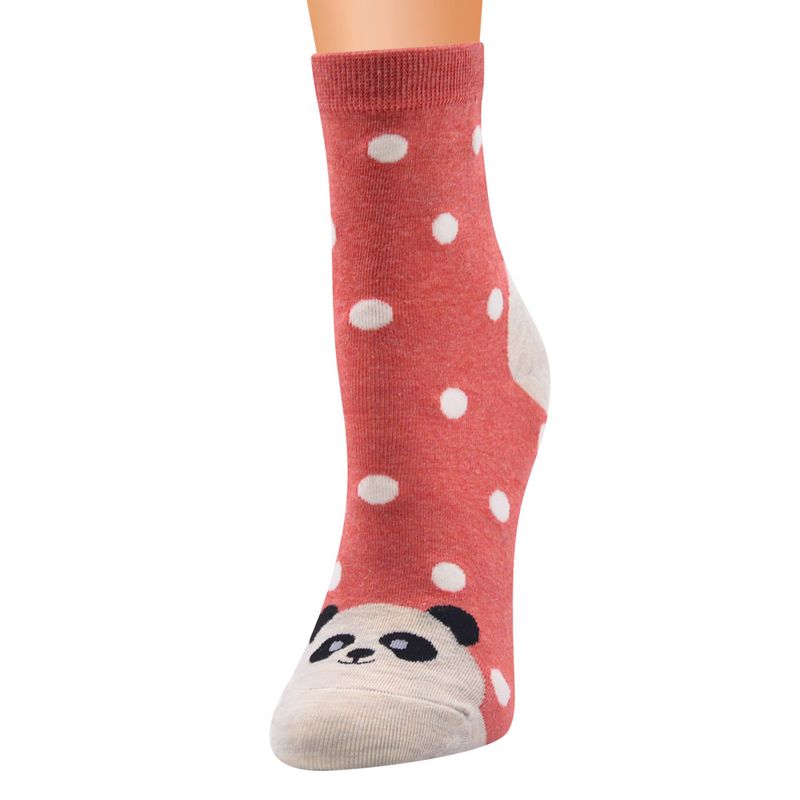 Calzini da donna Calzini per cani e animali Calzini in cotone da donna a pois carini Calzini in cotone da donna_voghion.com