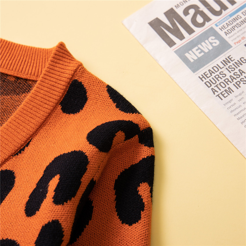 Mädchen Herbst süße Strickjacke Mode Mädchen Blumen Pullover Mantel_voghion.com