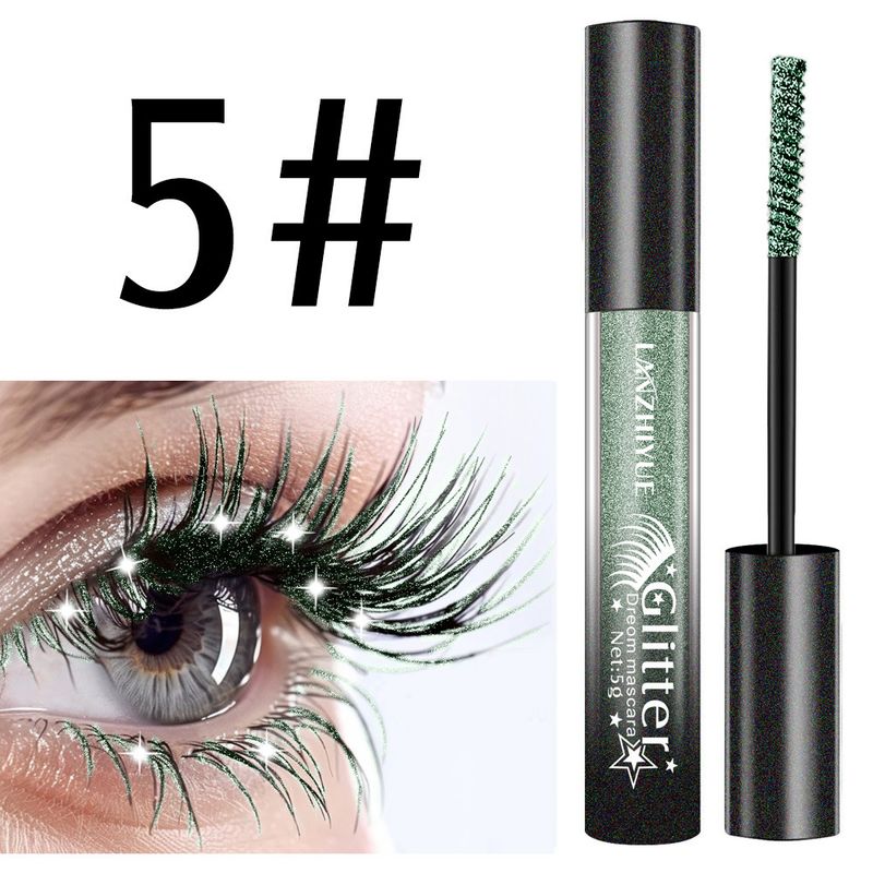 Mascara LANZHIYUE Mascara glitterato perlescente lucido color diamante rotto_voghion.com
