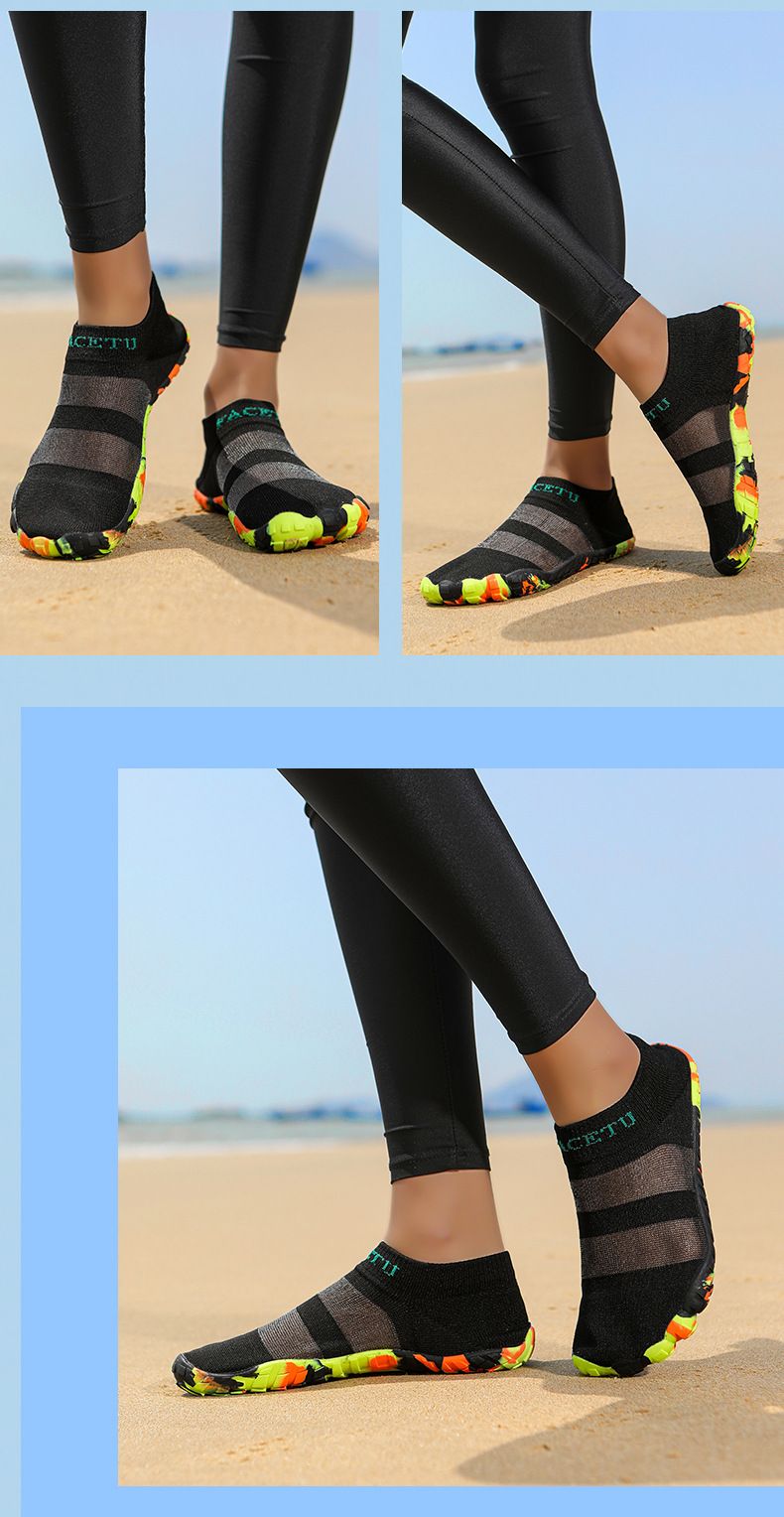 Scarpe da acqua per nuoto, escursionismo, spiaggia, leggere, ad asciugatura rapida, antiscivolo, calzini da acqua a piedi nudi con fori di drenaggio, piscina, surf, yoga, avventure all'aria aperta_voghion.com