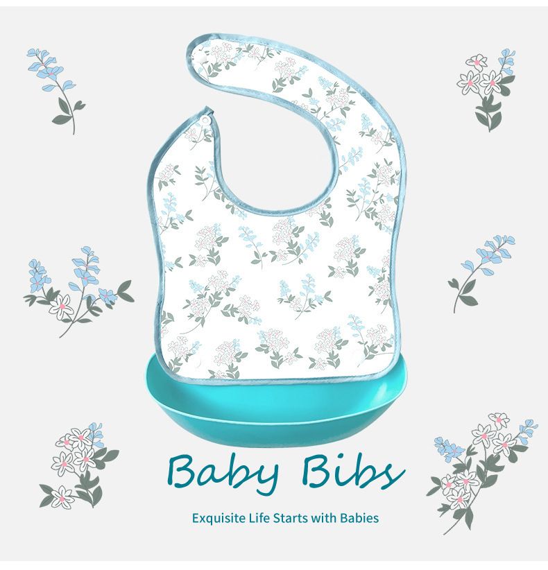 Baby eating bib for boys and girls baby complementary food food bib for children waterproof anti-dirty anti-oil artifact kindergarten bib_voghion.com