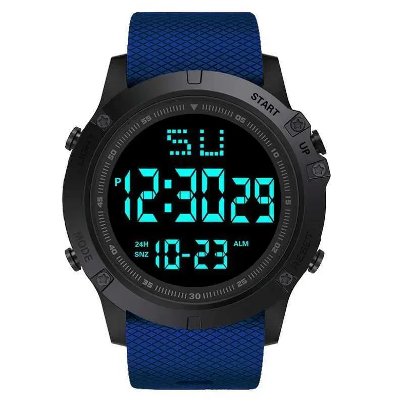Orologio elettronico da uomo sportivo multifunzione militare impermeabile luminoso LED digitale per bambini con quadrante grande M250731_voghion.com