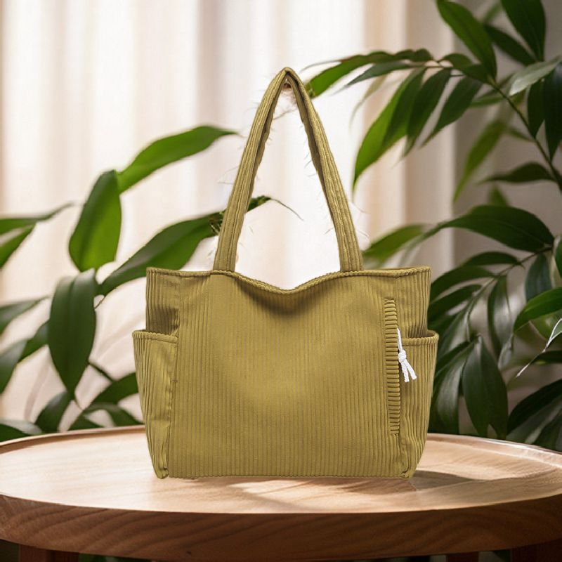 Korean Style Large Capacity For Women Versatile Commuting Class Shoulder Fashion Shopping Underarm Handheld Tote Bag_voghion.com
