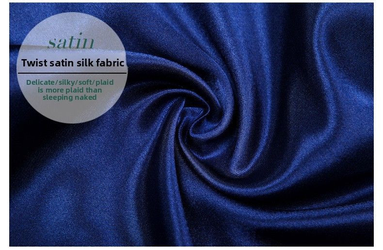 Women's Plus Size Summer Suspender Pajamas | Thin Satin Silk With V-Neck & Beautiful Back Lace Detail_voghion.com