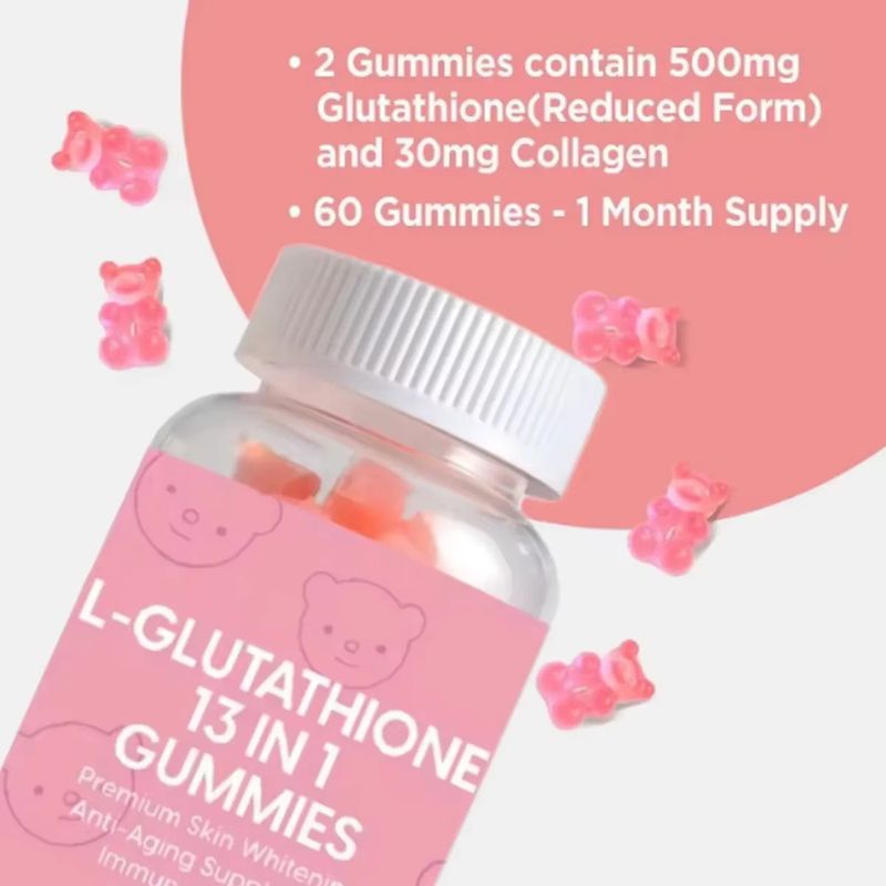 Cross-Border Export Foreign Trade L-GLUTATHIONE 13 IN 1 Glutathione Gummies 60 Capsules E M Hot Sale_voghion.com