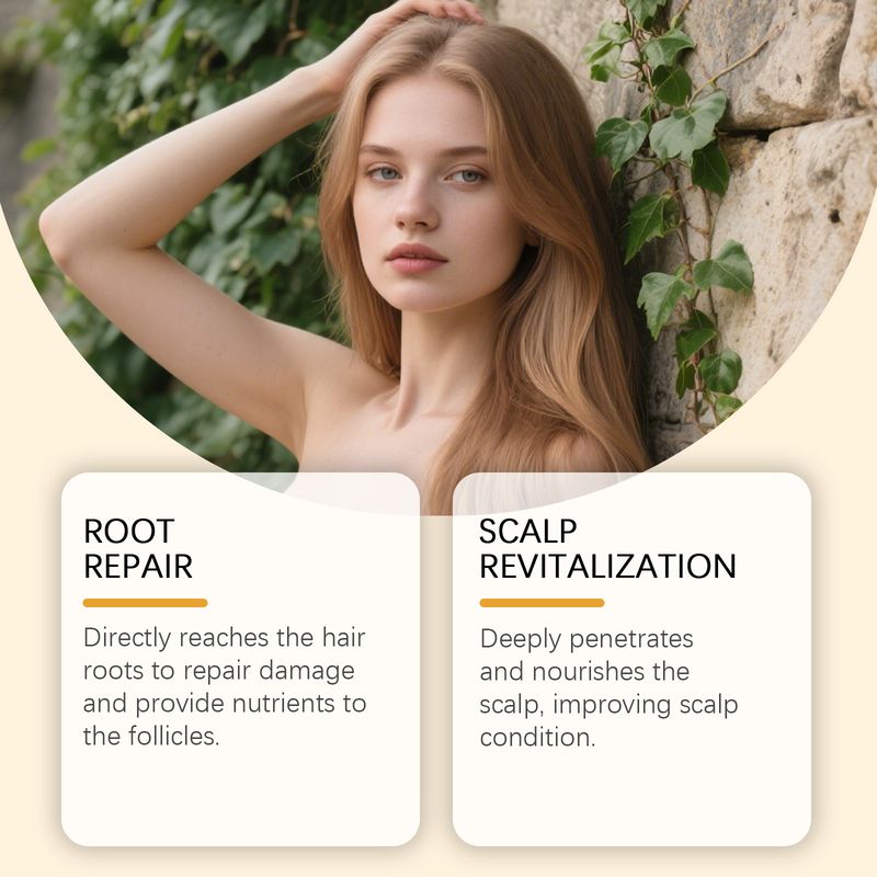 HOEGOA Roll-on-Essenz, sanfte, nährende Kopfhaut, glattes und weiches Haar, tägliche Pflege_voghion.com