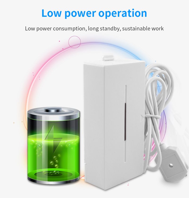 eWek Level Leakage Water Leak Sensor Detector Alarm Overw Security System works with SONOFF Bridge Smart Home_voghion.com